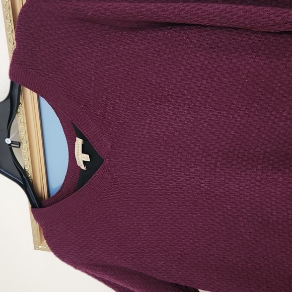 Burgundy Sweater Blouse Back Zipper Medium Sexy Goth Comfort Dark Romance - Picture 7 of 10